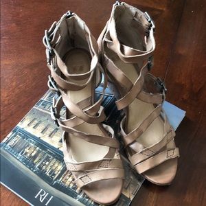Frye Rain Strappy Wedge Sandals